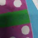 Horaldaily Birthday Tablecloth 70x70 Inch Round, Happy Birthday Ballon Blue Washable Seasonal Table Cover for Party Picnic Dinner Decor