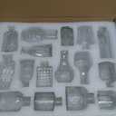 Glass Bud Vase Set of 16, Small Flower Vases, Glass Vases for Centerpieces, Vintage Home Table Decorations Bud Vases (16 Pcs, Clear)