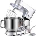 Kitchen in the box Stand Mixer 8.5 QT, 900 Watt Heavy Dough Mixer Silver