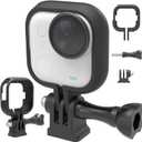 Mount Adapter for Insta360 Go Ultra Bundle Protective Frame Cage Kit with 1/4" Thread Adapter Action Camera for Tripod Selfie