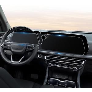 For 2024 2025 2026 Chevrolet Traverse Screen Protector - (2PCS) Matte Anti Glare Tempered Glass - Chevy Traverse (LT, Z71, High Country, RS) 17.7 Inch Touchscreen & 11 Inch Instrument Accessories