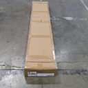 32x84 Inch White Sliding Barn Door Slab with 5.5ft Hardware Kit Included, 5-Panel, MDF Wood Panel Covered with Water-Proof Scratch-Proof PVC Surface, Simple DIY Assembly