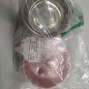 Slow Feeder Dog cat Double Bowl Stainless Steel and Anti-Choking Pink