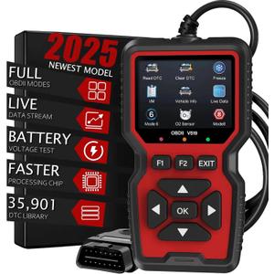 OBD2 Scanner Diagnostic Tool, Check Engine Code Reader OBD2 Scanner with Reset, Auto Check Engine Light Mode 6, Mode 8 & I/M Car Diagnostic Scan Tool for All OBDII Car