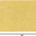 Garland Rug Queen Cotton Soft Yellow 24" x 40" Ultra Soft, Plush, Highly Absorbent, Machine Washable Shower & Bathroom Floor Towel, Non-Slip, Quick-Dry