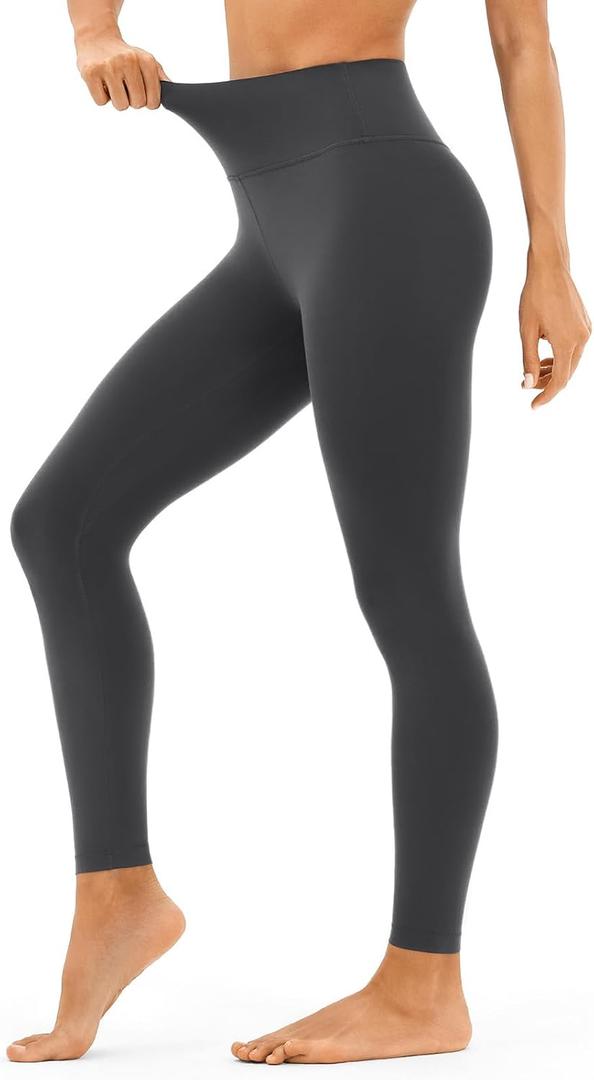 High Waisted Compression Leggings for Women - Athletic Running Gym Leggings for Activewear and Training (Black, S)