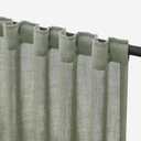 Sage Green Curtains 84 inch Length 2 Panels for Bedroom Back Tab Light Filtering Semi Sheer Drapes Linen Textured Light Green Airy Modern Farmhouse Living Room Sage Aesthetic Decor