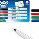 Expo Low-Odor Dry Erase Markers Ultra-Fine Tip Assorted Colors 4 Count