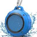 Kunodi Outdoor Waterproof Bluetooth Speaker, Wireless Portable Mini Shower Travel Speaker with Subwoofer, Enhanced Bass, Built in Mic for Sports, Pool, Beach, Hiking, Camping