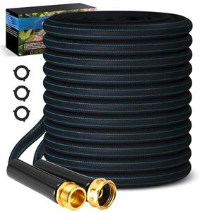 CXEZSIK Garden Hose 50ft Lightweight, Non-Expanding, Leak-Proof Metal Connector, No-Knot No-Tangle, Easy to Store and Carry, Wear-Resistant, 3/4GHT Flexible Water Hose, Hose for Yard, Garden, Outdoor