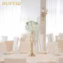 NUPTIO Flower Ball Arrangement Bouquet: 2 Pcs 11.8 inch Diameter White Rose Fake Flowers Balls for Wedding Centerpiece Decorations Artificial Flower Centerpieces for Tables