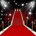 10x10ft Red Carpet Vinyl Photography Backdrop Customized Photo Background Photo Booth Studio Props HXME186