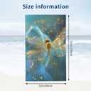 Golden Dragonfly Beach Towel 31inx51in, Cute Sand-Free Microfiber Bath Towel Ultra Soft Quick Dry Pool Towel Absorbent Towel Lightweight Towel for Swimming Bathroom Decor