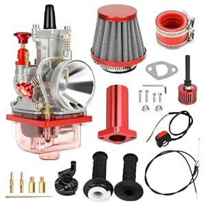 HIAORS PWK 24mm Carburetor Throttle Assembly for Predator 212cc 196cc 224cc Coleman CT200U BT200X Mini Bike Baja Warrior Massimo MB200 KT196 Go Kart GX160 GX200 6.5HP Clone Engine Performance Parts