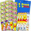 Bendon Publishing Winnie the Pooh Kids Play Packs Bundle - Fun Party Favors with Coloring Book, Crayons, Stickers, Door Hanger and Stamper