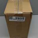 Yatmung Bathroom Trash Can Automatic Touchless Modern Smart Trash Bin - Narrow Waste Basket for Bedroom, Laundry Room, Office, Plastic - Motion Sensor Garbage Can with Lid - Black with Gold Edge (1 Pack)