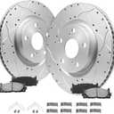 Front Brake Kit Compatible with 2008-2016 Chrysler Town & Country