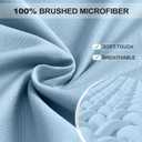 FreshCulture Twin Fitted Sheet Only 2 Pack - Hotel Quality Fitted Sheet Twin Size - Ultra Soft & Breathable - Brushed Microfiber - Deep Pocket - Cooling Fitted Sheets for Twin Size Bed (Light Blue)