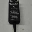 Geosar Grandpa Cemetery Vases for Grave Metal Cemetery Flower Vase with Spikes Memorial Flower Holder Floral Grave Decorations for Loss Loved Ones Lawn Yard Funeral