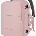 Taygeer Travel Backpack for Women, Carry On Backpack with USB Charging Port & Shoe Pouch, TSA 15.6inch Laptop Mochila Flight Approved, Nurse Bag Casual Daypack for Weekender Business Hiking, Pink