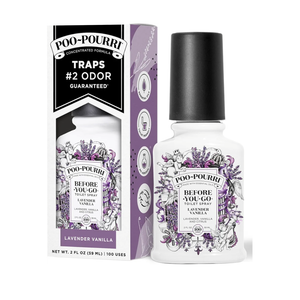Pack Of 2 Poo-Pourri Before-You-Go Toilet Spray, Lavender Vanilla, 2 Fl Oz, Up to 100 Uses, Bathroom Odor Deodorizer with Essential Oils for Home or Work, Travel Essentials, TSA Approved Size Pack Of 2 Poo-Pourri Before-You-Go Toilet Spray, Lavender Vanilla, 2 Fl Oz, Up to 100 Uses, Bathroom Odor Deodorizer with Essential Oils for Home or Work, Travel Essentials, TSA Approved Size