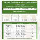 2 x XCHI Green Plaid Four-Leaf Clovers Shamrocks Horseshoes St. Patrick's Day Table Runner Table Decoration for Party Home Kitchen Dining Holiday Decor 13x72 Inch