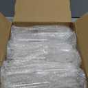 GuanQiao 12Pack Plastic Champagne Flutes, 6oz Clear Square Disposable Toast Glasses, Heavy Duty Shatterproof Recyclable Wine Glasses for Party Wine Tasting Wedding New Years Eve Party Supplies