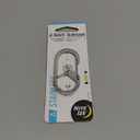 Nite IZE G-Series SlideLock #3 Dual Chamber Carabiner, Dual Security Carabiner Keychain, Stainless Steel (1 Count (Pack of 1))