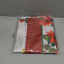 XCHI Poinsettia Cardinal Birds Winter Tablecloth Rectangle Christmas Table Cloth Washable Table Covers for Indoor Dining Home Party Xmas Decorations 60x84 Inch