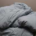 Bedsure Oversized Queen Comforter Set, Dusty Blue Soft Prewashed Bedding for All Seasons, 3 Pieces GentleSoft™ Bed Set, 1 Lightweight Comforter (98"x98") and 2 Pillowcases (20"x26")