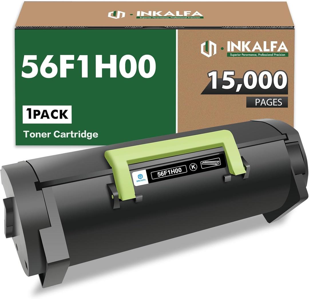 56F1H00 56F1000 Black Toner Cartridge MS521 MS621 Remanufactured for Lexmark 56F1000 56F1H00 MS321 MS421 MX321 MS622 MS521Dn MS321dn MX521de MX321adn MX622ade MX421dn 622adhe MS621dn 622de Printer