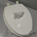 Mayfair Cassel Slow Close Toilet Seat, Easy Clean, Non Slip Premium Wood Seat, Easy Install, Made in USA, Elongated, Biscuit