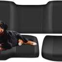 BORDAN UTV Waterproof Seat Cover for 2017-2021 Polaris Ranger XP 1000/2020-2025 Polaris Ranger 1000, Heavy Duty 1680D Seat Covers for UTV Polaris Full Protection Outdoor (3 PCS) (Black)