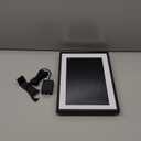 Frameo 10.1 Inch WiFi Digital Picture Frame, Photo Frame Electronic HD IPS Touch Screen 1280x800 32GB, Wall Mountable Smart Cloud Slideshow, Send Photos from Your Phone Anywhere, Gifts for Parents (Black)