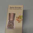 Copper Pepper Grinder or Pepper Mill, Manual Salt Grinder Refillable with Adjustable Coarseness, Black Pepper Grinder Made of Stainless Steel, Himalayan Salt and Sea Salt Grinder