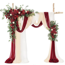 TINGE TIME Artificial Arch Flowers Kit Pack of 5, Wedding Decorations for Reception with Hanging Flowers, Wedding Arch Silk Floral Arrangements Ceremony Backdrop Bridal Shower Outdoor Party Decor