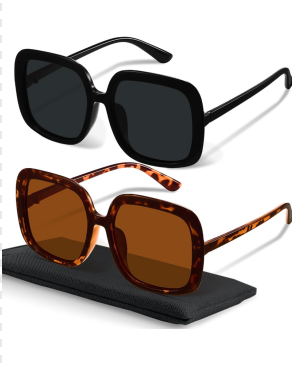 miyya Oversized Polarized Sunglasses Women, Trendy Retro Sun Glasses for Women 2025, Oversized Shades