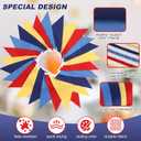 Red Blue Yellow Pennant Banner Garland Bunting Decorations for Circus Clown Carnival Birthday Wedding Outdoor Hanging Festivals 33Feet 32 Flags