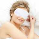 Beavorty Disposable Eye Masks 20 Pack Breathable Polyester Sleeping Eye Covers for Stress Relief Travel Naps Light Blocking and Surface