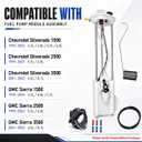 Fuel Pump Compatible with Chevrolet Silverado 1500 2500 3500 1999-2004 Replaces MU1613, FG0407, FG0053, 19121626, E3500M