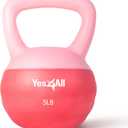 Yes4All Soft Kettlebell, PVC Kettlebells Exercise Weights & Color-Coded Strength Training Kettlebells (5 lb), Gentle Hand Weights for Women at Home