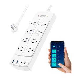 Smart Power Strip, Yozisital Surge Protector with 6 Smart Outlets and 4 USB Ports, 5FT Flat Plug Extension Cord for Home Office