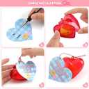 28 Pack Valentines Day Gifts for Kids, Mochi Squishies Party Favor Set with Filled Hearts and Valentines Greeting Cards, Valentine's Day School Prize Party Favor, Classroom Exchange Gift Set