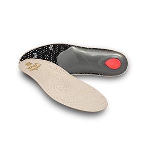 Pedag Viva | Leather Arch Support Inserts | Handmade in Germany | Plantar Fasciitis Relief | Heel Cushion | Activated Charcoal Odor Control | Metatarsal Support Pad | Tan | Men US 11/ EU 44