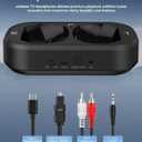 Wireless Headphones for TV with LED Display, TV Headphones Wireless for Seniors with Transmitter Charging Base, No Audio Delay Bluetooth V5.3, Plug and Play, Gift for Hearing Impaired (Dark Gray)