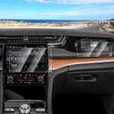 2PCS Screen Protector for 2023-2026 Jeep Grand Cherokee/L/4XE 10.1 Inch Navigation + 10.1 Inch Passenger Screen, Tempered Glass Touchscreen Protector Navigation Screen Cover Protective Film