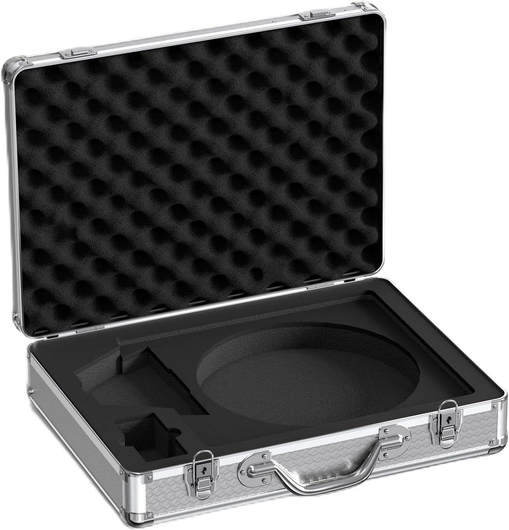 Starlink Mini Case, Aluminum Alloy Travel Suticase with Precision Form for Starlink Mini Dish, Kickstand, Pipe Adapter and Accessories