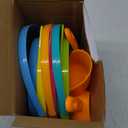 JOYIN 3 Packs Foldable Pail Bucket with Shovels & Mesh Bag, Collapsible Buckets Multi Purpose for Beach, Camping Gear, Beach Party, Fishing, and Fun Summer Activities (Yellow/Blue/Green)