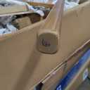 SIMPLIHOME Harper Desk - 60 Inch Wide Solid Hardwood Writing Desk in Light Golden Brown, Mid-Century Modern Home Office Computer Table for Study with 2 Drawers and Flip-Down Keyboard Tray