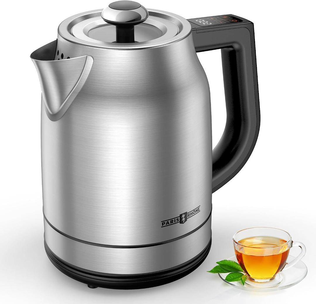 Electric Kettle Temperature Control, 1.7L 1500W Electric Tea Kettle with 13 Temperature Settings, Strix Thermostat, LED Display&Touch Control, Auto Shut-Off Protection, Boil Dry Protection